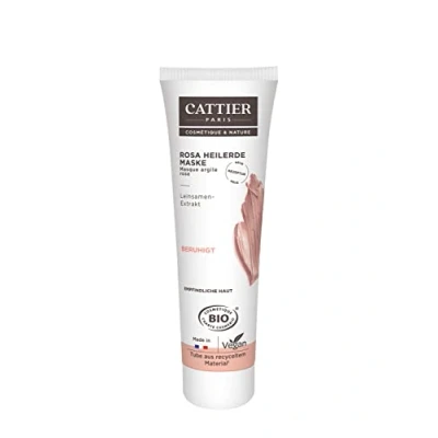Obrázek Cattier Hojivá maska pro citlivou pokožku, růžová léčivá hlína, přírodní kosmetika, 100 ml