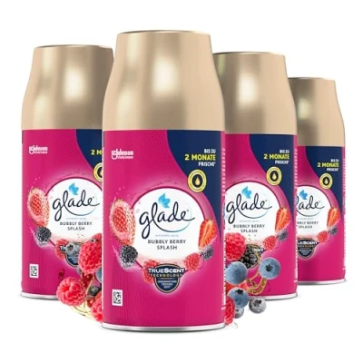 Obrázek Glade (Brise) Automatic Spray náplň do osvěžovače vzduchu, Bubbly Berry Splash, balení 4 ks (4 x 269 ml)