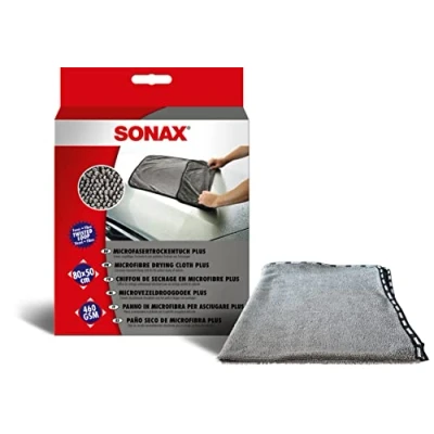 Obrázek SONAX Hadřík na sušení z mikrovlákna Plus (1 kus) ve velkém formátu pro perfektní vozidel bez šmouh / č. výr. 04512000