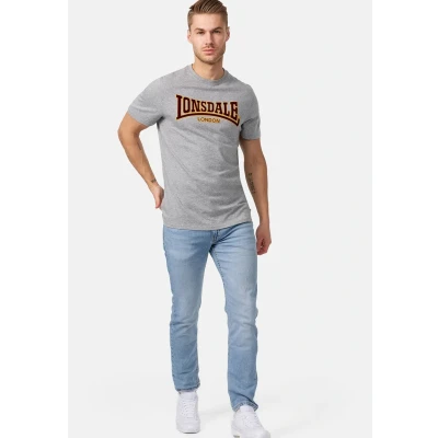 Obrázek Lonsdale Schmale Passform Classic Triko s potiskem, Muži, Velikost: Medium, Marl grey