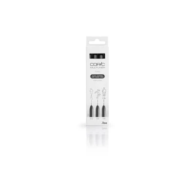 Obrázek COPIC Multiliner Set, Black, 3 Fineliner in verschiedenen Strichstärken, Zeichen Stifte mit einer feinen Spitze und wasserbeständiger Pigmenttinte
