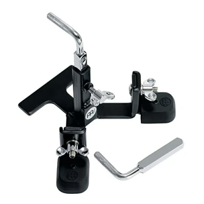 Obrázek Meinl Percussion Pedal Mount Holder Držák pedálu pro kravské zvony, bloky a tamburínu nastavitelná výška ocel, černý (PM 1)