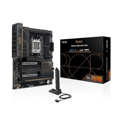 Obrázek ASUS Základní deska PROART X870E Creator WiFi patice AM5 (AMD, X870E, ATX, DDR5, PCIe 5.0, 4X M.2, 10Gb a 2,5Gb Ethernet, 7, Dual USB4, HDMI 2.1)