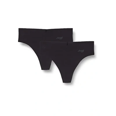 Obrázek Sloggi 2 PACK Tanga, Ženy, Velikost: XS, Black