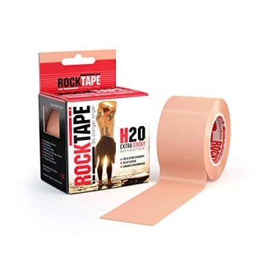 Obrázek RockTape Unisex Adult H20 Sports Tape &amp; Accessories, béžová, 5 cm x m