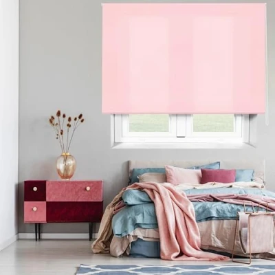 Obrázek Blindecor Ara Lichtdurchlässiges Rollo Rosa 120 x 175 cm (BxH) Stoffgröße 117 170 Rollos für fenster