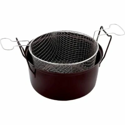Obrázek Baumalu 311307 Frit zvíře hrnec s koš, smaltovaný, Ocel, 28 cm