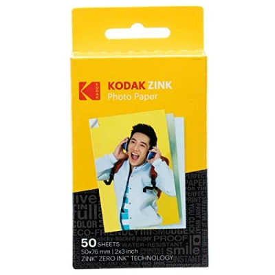 Obrázek Kodak Zinek Premium 2X3 palcový fotopapír (50 listů) kompatibilní s Smile, Krok, Printomatic