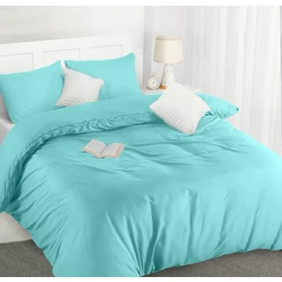 Obrázek Utopia Bedding Ložní prádlo sada 200 x povlečení z mikrovlákna cm + 2 povlaky na polštář 50 75 Spa modrá