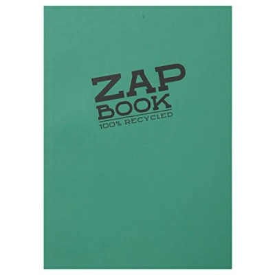Obrázek Clairefontaine 3355C Skizzenblock Zap Book (ideal für Skizzen und Zeichnungen, geeignet Trockentechniken, mit Doppelspiralbindung, DIN A4, 14,8 x 21cm, blanko, 80 g) 1 Stück farbig sortiert
