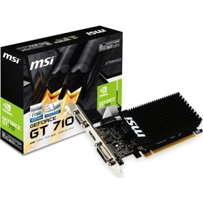 Obrázek MSI GT 710 1GD3H LP NVIDIA GeForce PCI Express 2.0 1 GB grafická karta, více barevná., černá