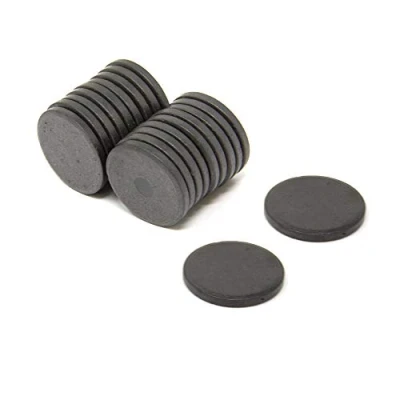 Obrázek First4magnets F253F 25 mm x 3 tlustý Y10 Feritový magnet 0,69 kg tažení (balení s 25), stříbřitý, 10 cm, kus