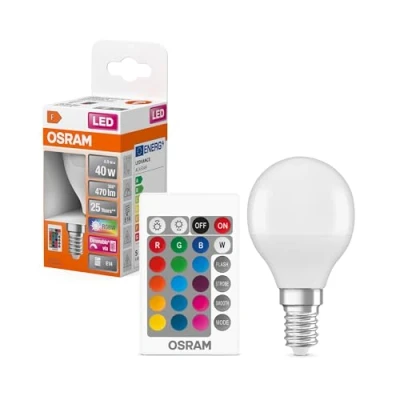 Obrázek Osram LED Superstar Classic P 40 RGBW dálkové ovládání 4,9 W 827 matované E14
