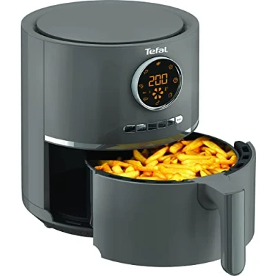 Obrázek Tefal EY111B Ultra Fry horkovzdušná fritéza Air Fryer, fritování, pražení, grilování, pečení, 1,2 kg pro 6 osob, 8 programů vaření, digitální displej, energeticky úsporná, zdravá bez oleje,