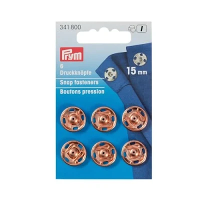 Obrázek Prym 341800 Annähdruckknopf MS 15 mm roségold