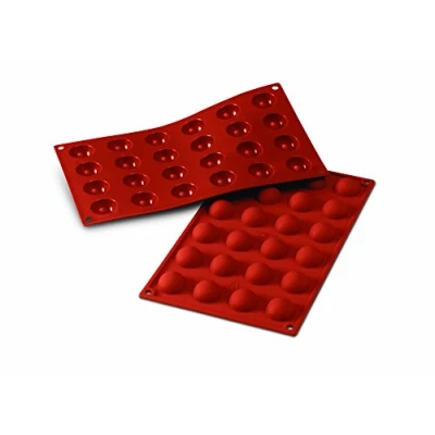 Obrázek Silikomart SF006/C 20.006.00.0060 SF 6 HALF SPHERES SILICONE MOULD ø30 V 15 mm