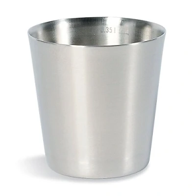 Obrázek Tatonka Hrnek z ušlechtilé oceli Thermo Plus 350 ml dvoustěnný termopohárek objem 0,35 l bez rukojeti, izolovaný, škodlivých látek, vhodný pro potraviny Ø 9,5 x cm, 1 kus (balení ks)