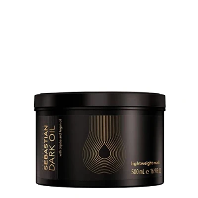 Obrázek SEBASTIAN PROFESSIONAL DARK OIL beztížná maska na vlasy s jojobovým a arganovým olejem (500 ml) intenzivní péče o proti krepatění pro hebké krásné vyhlazuje pečuje