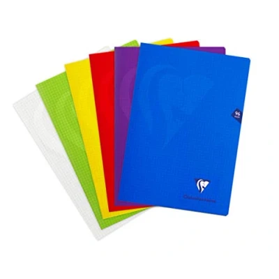 Obrázek Clairefontaine 293162AMZ sada se 2 sešity mimesys, 48 listů, DIN A4, 21 x 29,7 cm, 90 g, čtverečkované, 1 sada, barevně tříděné