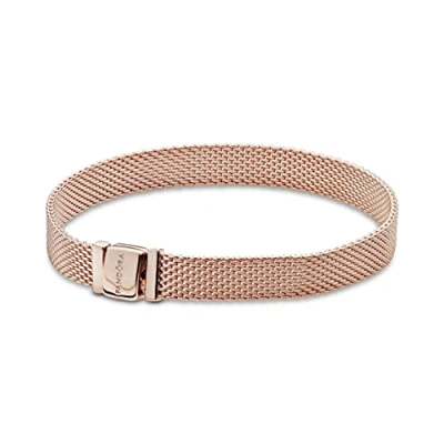 Obrázek Pandora Reflexní Mesh náramek, Mincovní stříbro, Bez Gemstone