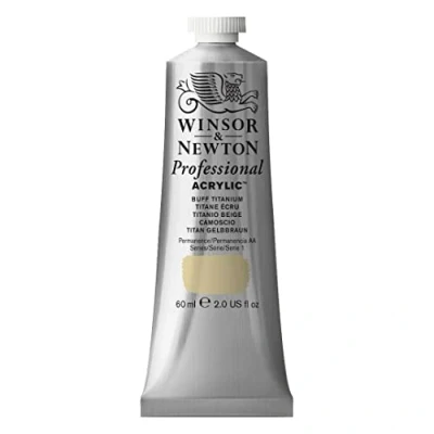 Obrázek Winsor &amp; Newton 2320060 profesionální akrylová barva v umělecké kvalitě, vysoká brilantnost barev a krycí síla, archivní kvalita, 60ml tuba titan žlutohnědá