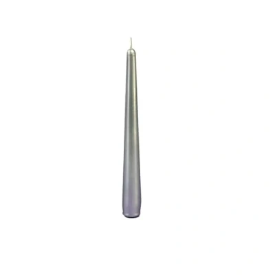 Obrázek CERERIA DI GIORGIO risthò Kerzen Konische Lackierte, Wachs, Silber, 2.2 x 21 cm, 6 Stück