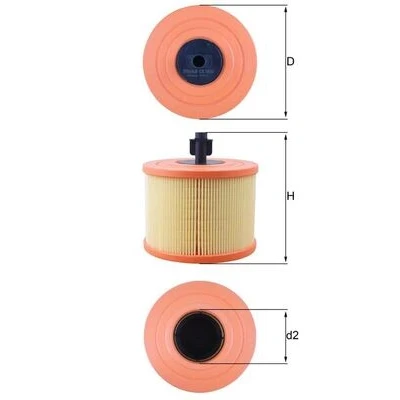 Obrázek Mahle Knecht LX 1035 vzduchový filtr