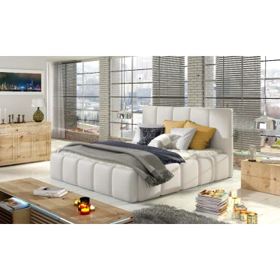 Obrázek Postel Edvige + dřevěný rám/ standardní zvedák/ box na lůžkoviny 140x200 Materiál / Dekor: Ekokůže Soft 17
