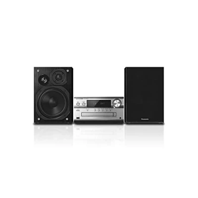 Obrázek Panasonic SC PMX94EG S Micro HiFi systém (120 W RMS, Digital DAB+, CD, UKW , Bluetooth, USB, AUX) stříbrná, jednotná velikost