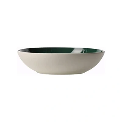 Obrázek like. by Villeroy und Boch it&#039;s my match servírovací mísa &quot;Leaf&quot;, 26 cm, prémiový porcelán, bílá/zelená