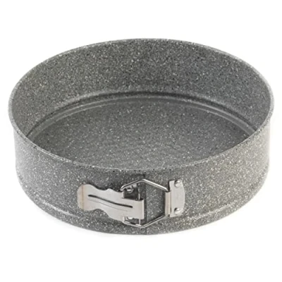 Obrázek Salter BW02783G Marblestone 24 cm pečicí forma kulatá na koláč, nepřilnavá forma, ploché odnímatelné dno, formy z uhlíkové oceli, snadné čištění, ideální dorty, quiche a
