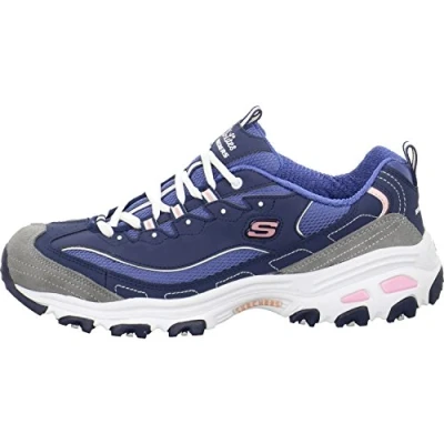 Obrázek Skechers Dámské tenisky D&#039;lites Biggest Fan, Modrá námořnická šedá bílá, 41 EU