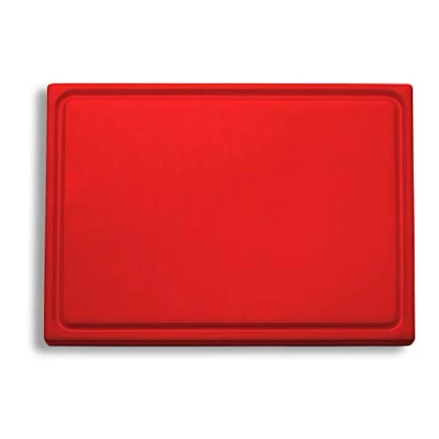 Obrázek F. DICK Krájecí prkénko, drážka na šťávu (plastové červené, 265 x 325 18 mm, oboustranně použitelné, HACCP) 91265000 03