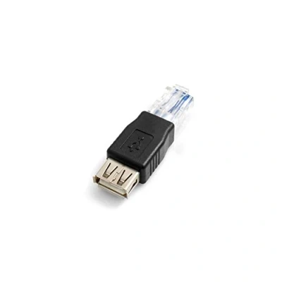 Obrázek System S RJ45 zástrčka na zdířku USB A spojky adaptér konektor kabel