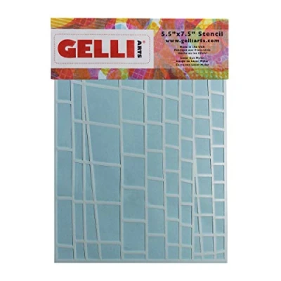 Obrázek Gelli Arts Leiter Schablone, Kunststoff, weiß, 22,7 x 15,2 0,1 cm