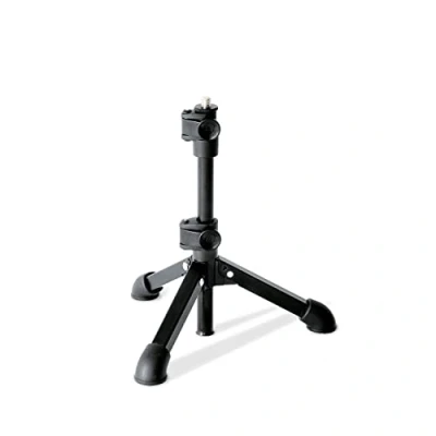 Obrázek K&amp;M Stolní stativ 23150 ocel, černý plynule 23 43 cm výška, 3/8&quot; závitové připojení pro kameru, rekordér, foto