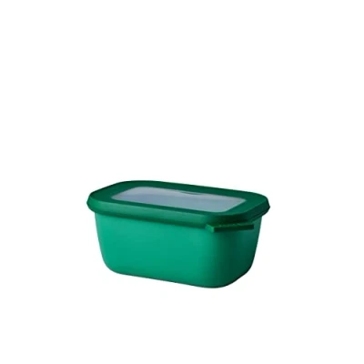 Obrázek Mepal Multi Bowl Cirqula Rectangular dóza na zásoby s víkem vhodná jako vzduchotěsný úložný box do ledničky, nádobí mikrovlnné trouby a dózy uchovávání čerstvých potravin 750 ml