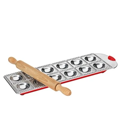 Obrázek Küchenprofi 0802903012 prkénko na ravioli 12 ks, kulaté, ušlechtilá ocel, stříbrné, 3,4 x 14 38 cm
