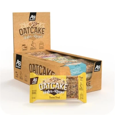 Obrázek All Stars Oatcake ovesné tyčinky Mix Box I 12 energetických tyčinek po 80 g proteinová tyčinka s ovesnými vločkami a kvalitními sacharidy sladká müsli super uspokojující