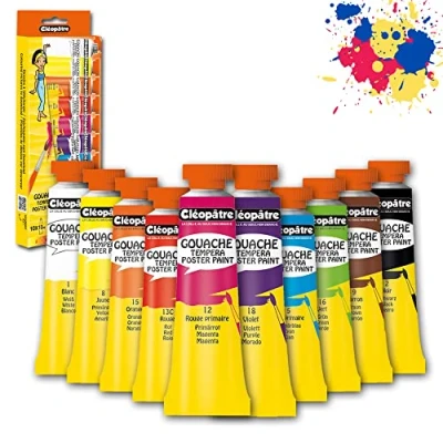 Obrázek Cléopâtre Kvašové barvivo v tubách, 5 kusů blistrovém balení 10 x ml vícebarevné