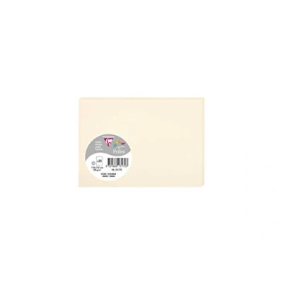 Obrázek Clairefontaine 1317C Packung mit 25 Karten Pollen in Format C6, 110 x 155mm, 210g, Elfenbein