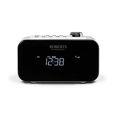 Obrázek Roberts Radio ORTUS2BK budík DAB/DAB+ / FM s funkcí opakovaného buzení bílá