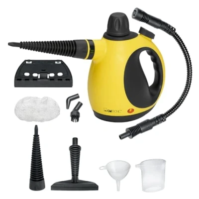 Obrázek Clatronic® parní čistič čistí, odmašťuje a dezinfikuje tlak páry 3,5 bar Steam Cleaner s tryskou otočnou o 360 5m kabelem vč. 9dílného příslušenství 1050 wattů DR 3653