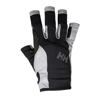 Obrázek Helly Hansen Unisex Sailing Glove Short jachtařské rukavice, černé (Black), Small