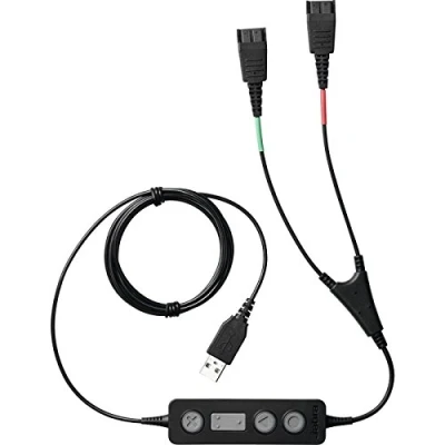 Obrázek Jabra Link 265 audio cables (USB2.0, Male, 2x QD, Black), 1
