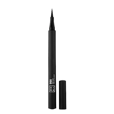 Obrázek 3INA MAKEUP The 24h Pen Eyeliner 900 černé oční linky Dlouhotrvající matná tužka na s přesnou špičkou vysoce pigmentovaná tekutá liner Vegan Cruelty Free