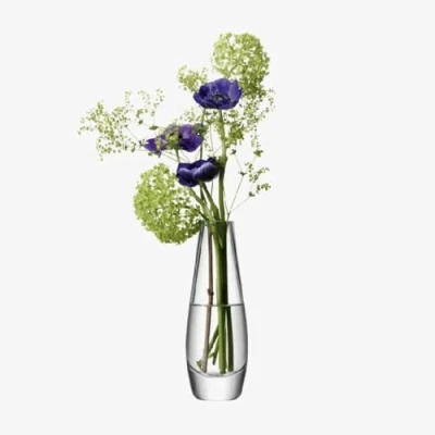 Obrázek LSA Flower jednokvěté, sklo, čiré, výška 17 cm
