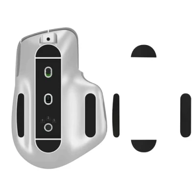 Obrázek kwmobile Mouse Feet Sticker kompatibilní s Logitech MX Master 3 / 3S náhrada Glider nohy pod Myš přesně tvarované Glides v černé barvě
