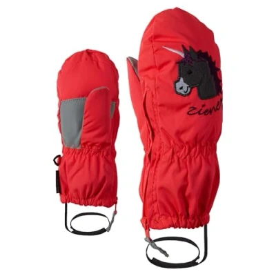 Obrázek Ziener Dětské LE Zoo Minis glove lyžařské rukavice / zimní sporty teplé, prodyšné, růžové (neon růžové), 98 cm