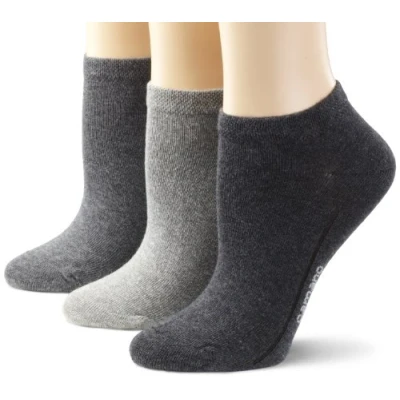 Obrázek Camano Unisex ponožky do tenisek, Wirk (balení 3 ks), Šedá/Bílá/Černá, 35 37